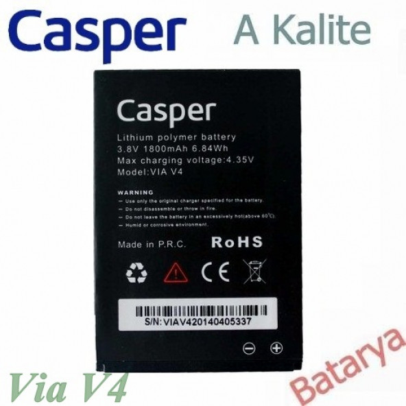 Casper Via V4 Batarya Via V4 Uyumlu Yedek Batarya