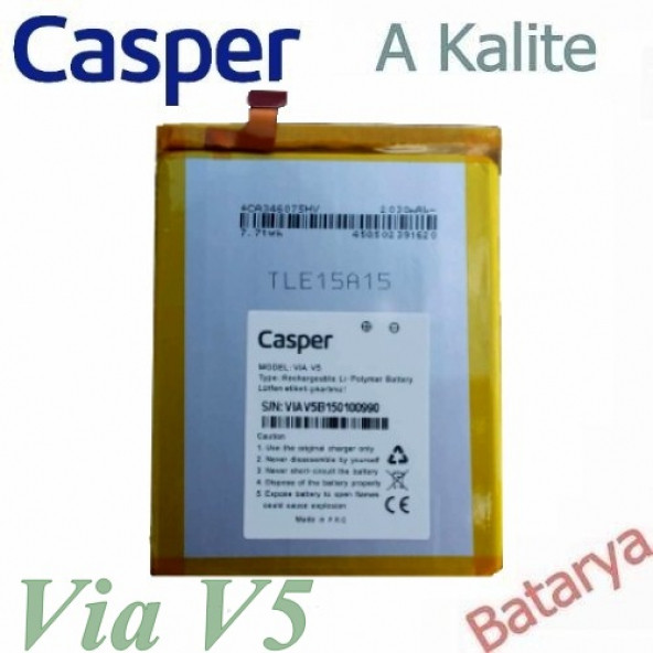 Casper Via V5 Batarya Via V5 Uyumlu Yedek Batarya