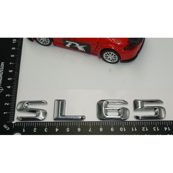 Benz SL 65 Bagaj Krom Metal 3M 3D Yazı Logo - 5