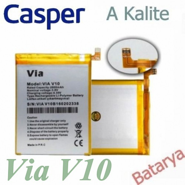 Casper Via V10 Batarya Via V10 Uyumlu Yedek Batarya