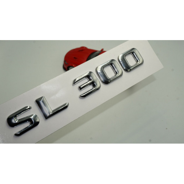 Benz SL 300 Bagaj Krom Metal 3M 3D Yazı Logo