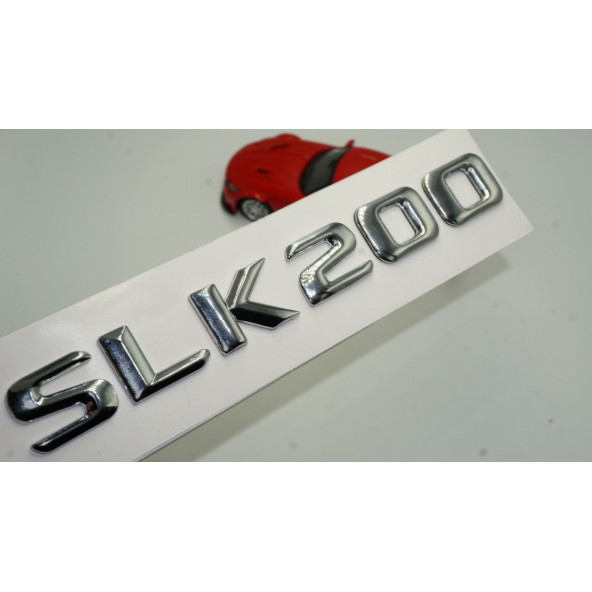Benz SLK 200 Bagaj Krom Metal 3M 3D Yazı Logo
