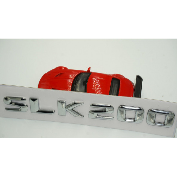 Benz SLK 200 Bagaj Krom Metal 3M 3D Yazı Logo - 4