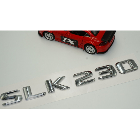 Benz SLK 230 Bagaj Krom Metal 3M 3D Yazı Logo - 3