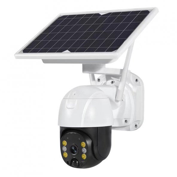 Wifi Uygulamalı Gece Görüşlü Solar Güneş Enerjili Kamera Akıllı Dış Mekan Güvenlik Kamerası - 8