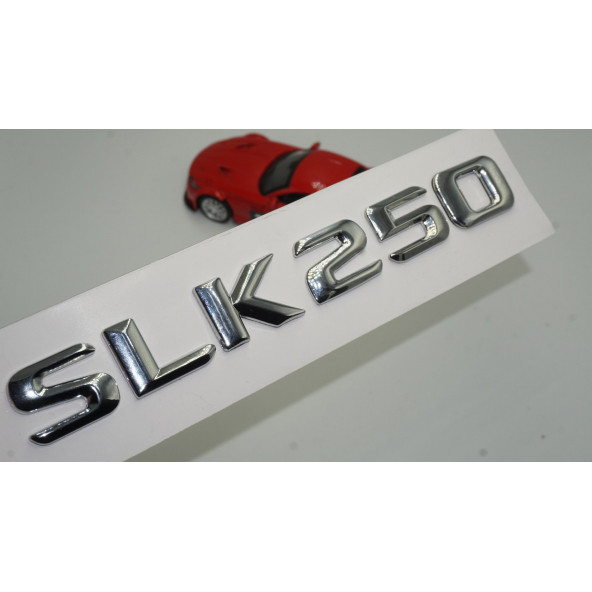 Benz SLK 250 Bagaj Krom Metal 3M 3D Yazı Logo