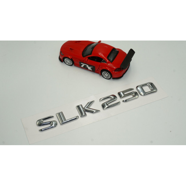 Benz SLK 250 Bagaj Krom Metal 3M 3D Yazı Logo - 2
