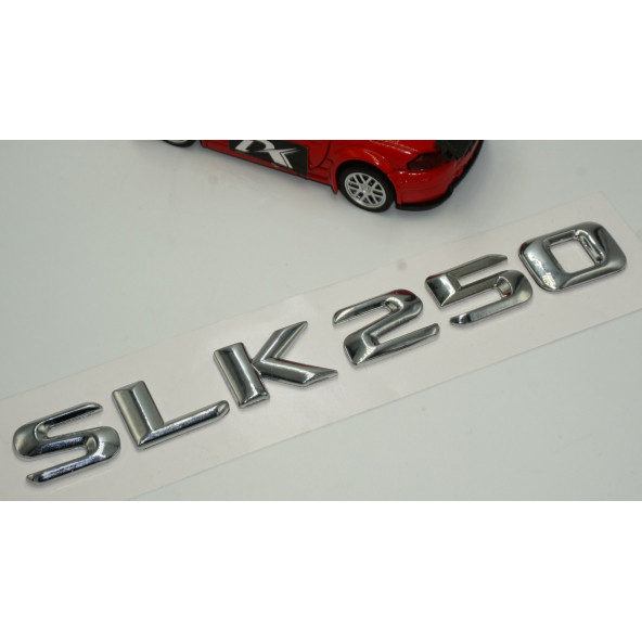Benz SLK 250 Bagaj Krom Metal 3M 3D Yazı Logo - 3