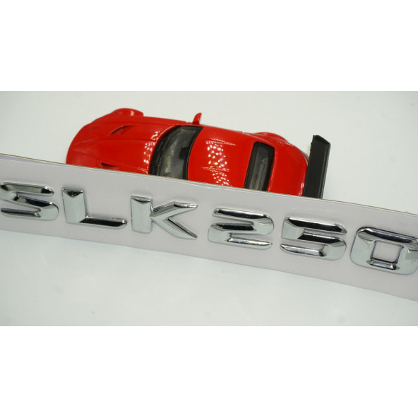 Benz SLK 250 Bagaj Krom Metal 3M 3D Yazı Logo - 4