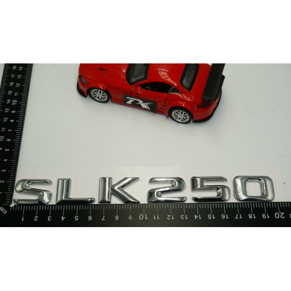 Benz SLK 250 Bagaj Krom Metal 3M 3D Yazı Logo - 5
