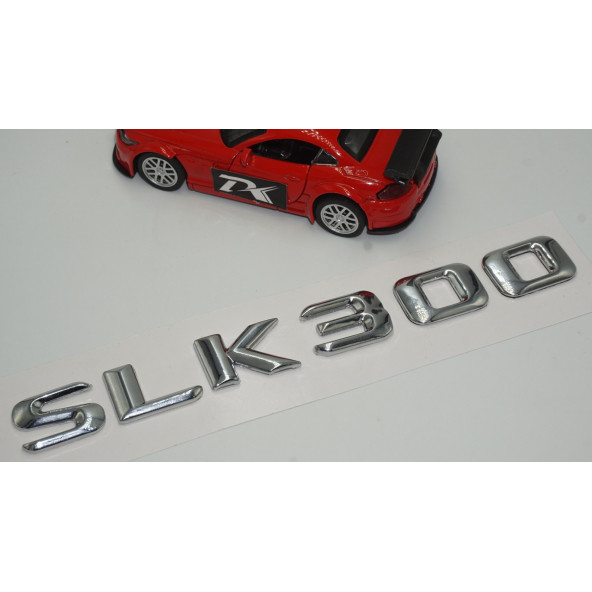 Benz SLK 300 Bagaj Krom Metal 3M 3D Yazı Logo - 3
