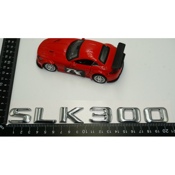 Benz SLK 300 Bagaj Krom Metal 3M 3D Yazı Logo - 5