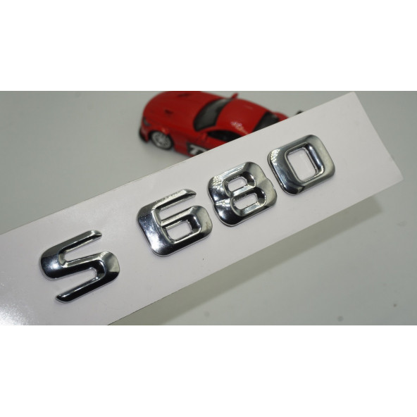 Benz S680 Bagaj Krom Metal 3M 3D Yazı Logo