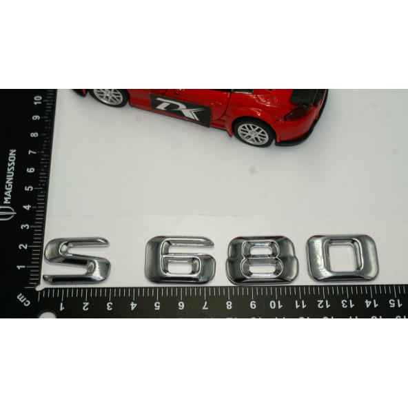 Benz S680 Bagaj Krom Metal 3M 3D Yazı Logo - 5