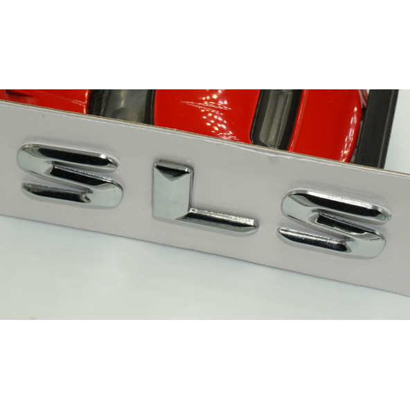 Benz SLS Bagaj Krom Metal 3M 3D Yazı Logo - Resim 4