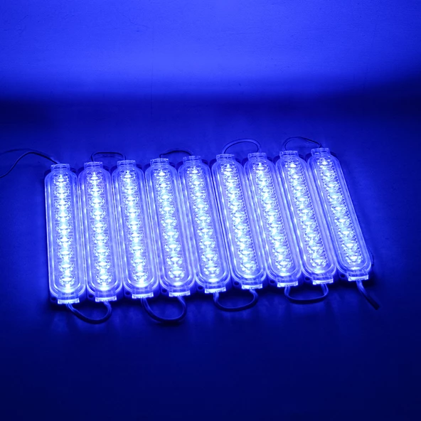 POWERMASTER MODÜL LED 24V 2.4W TEK RENK MAVİ 14X32.5 MM 2835 - 2