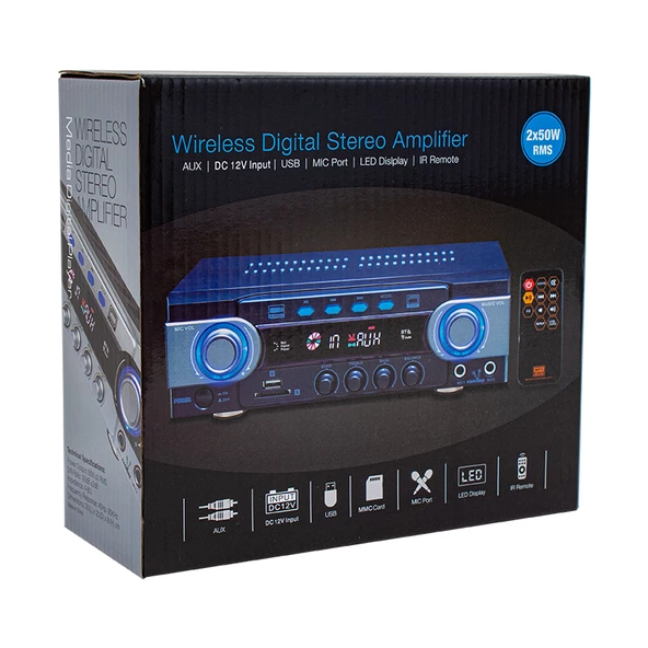 Osawa Hd-510 100 Watt Stereo Iş Yeri ve Ev Anfisi 12 Volt/220 Watt - 3