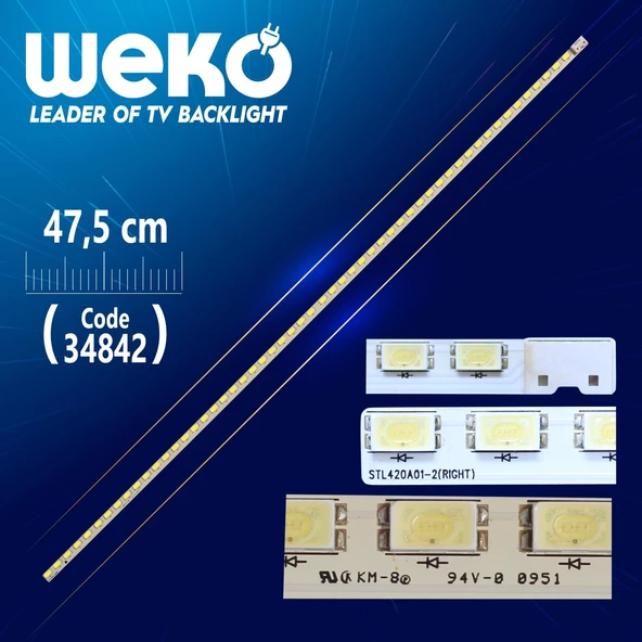 STL420A01-2 (RIGHT) - 47.5 CM 54 LEDLİ - (WK-712)