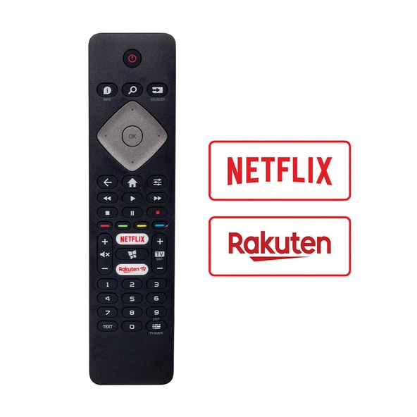 ORJİNAL KL PHILIPS NETFLIX-RAKUTEN TV TUŞLU BRC0884301-01 LED TV KUMANDA