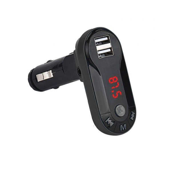 HELLO HL-19683 BT-FM MODULATÖR ÇİFT USB/SD/MP3 12-24 VOLT HAFIZASIZ BLUETOOTH FM TRANSMITTER