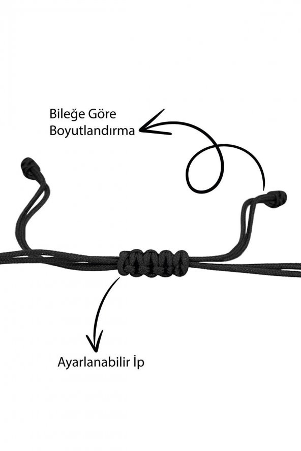 Sitrin Kırık Taşlı Ip Bileklik - 2