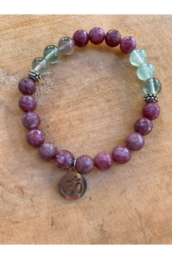 Lepidolit Ve Florit Bileklik