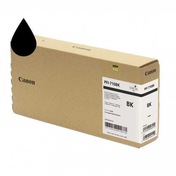 PlotterSarf Canon PFI-710 BK (Photo Black) Fotoğraf Siyahı Plotter Orijinal Mürekkep Kartuş 700 ml. (2354C001) ürün görseli