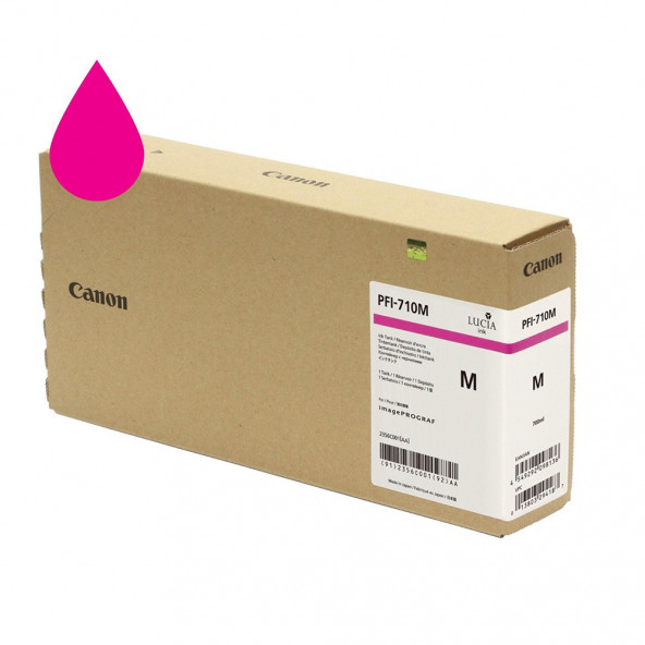 PlotterSarfCanon PFI-710 M (Magenta) Kırmızı Plotter Orijinal Mürekkep Kartuş 700 ml. (2356C001) - 1