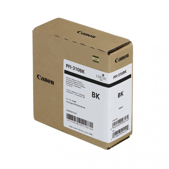 PlotterSarf Canon PFI-310 BK (Photo Black) Fotoğraf Siyahı Plotter Orijinal Mürekkep Kartuş 330 ml. (2359C001) - 1