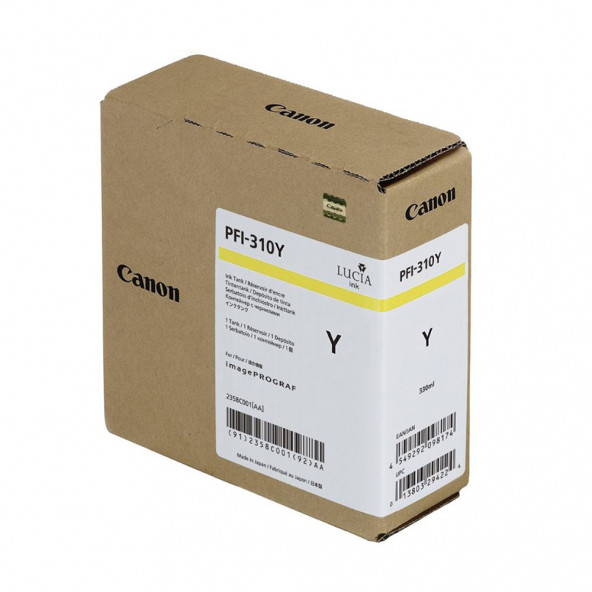 PlotterSarf Canon PFI-310 Y (Yellow) Sarı Plotter Orijinal Mürekkep Kartuş 330 ml. (2362C001) ürün görseli