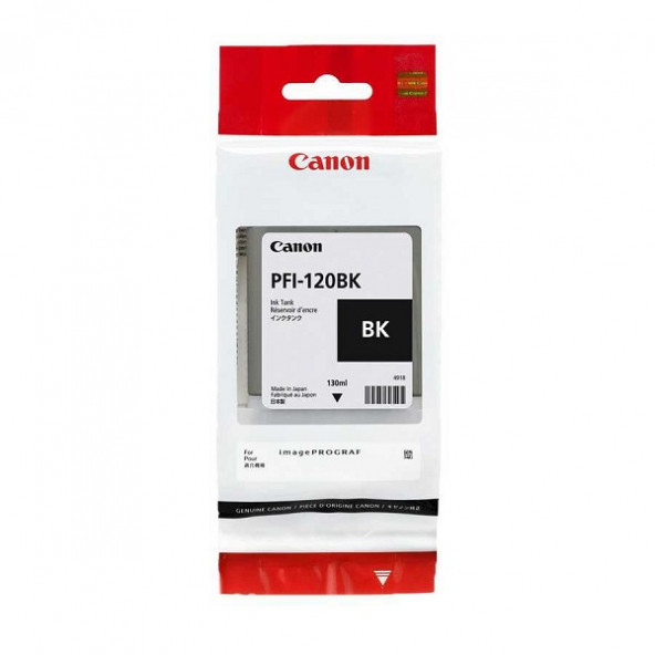 PlotterSarf Canon PFI-120 BK (Photo Black) Fotoğraf Siyahı Plotter Orijinal Mürekkep Kartuş 130 ml. (2885C001) ürün görseli