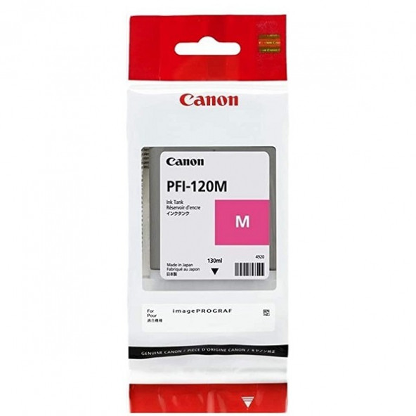PlotterSarf Canon PFI-120 M (Magenta) Kırmızı Plotter Orijinal Mürekkep Kartuş 130 ml. (2887C001) ürün görseli