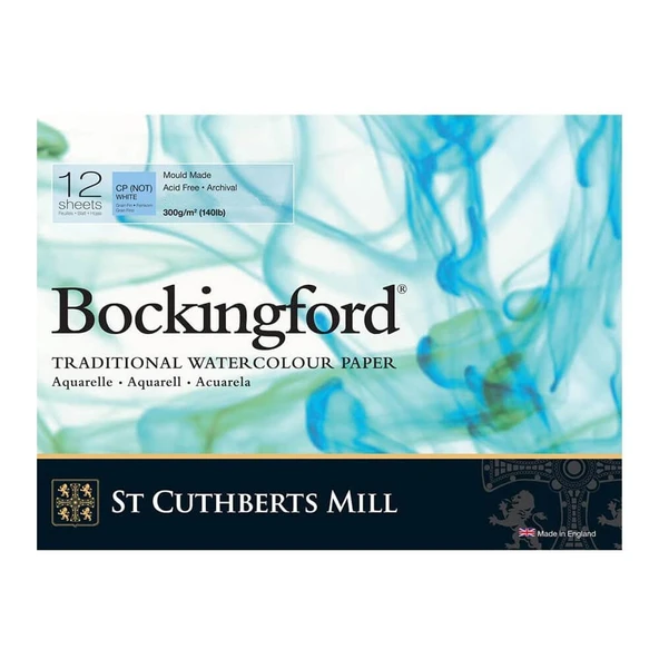 Bockingford Cold Pressed 36x26cm 300gr 12 Yaprak Profesyonel Suluboya Blok