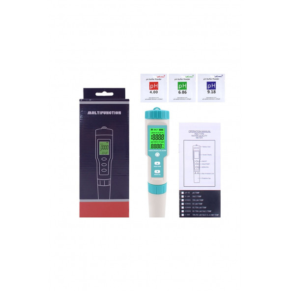 7in1 Ph/tds/ec/orp/deniz Suyu Ağırlık/tuzluluk/sıcaklık C-600 Ph Ölçer A90 Su Kalitesi Monitörü A90 - 2