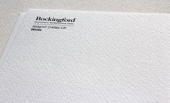 Bockingford Cold Pressed 41x31cm 300gr 12 Yaprak Profesyonel Suluboya Blok - Resim 3