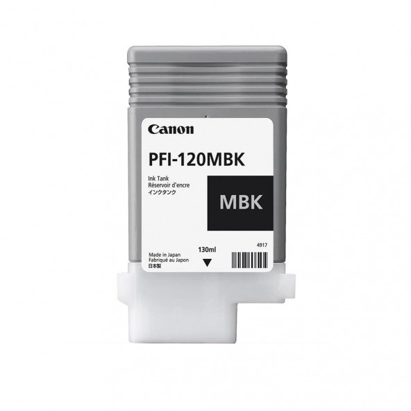 PlotterSarf Canon PFI-120 MBK (Matt Black) Matt Siyah Plotter Orijinal Mürekkep Kartuş 130 ml. (2884C001) - Resim 2