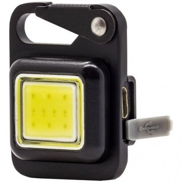 Led Anahtarlıklı El Feneri Şişe Açacağı Usbli Şarj Edilebilir Cep Boy Cob Led Modlu A11 - 4