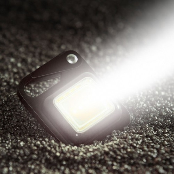 Led Anahtarlıklı El Feneri Şişe Açacağı Usbli Şarj Edilebilir Cep Boy Cob Led Modlu A11 - 5