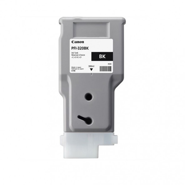 PlotterSarf Canon PFI-320 BK (Photo Black) Fotoğraf Siyahı Plotter Orijinal Mürekkep Kartuş 300 ml. (2890C001) - Resim 2
