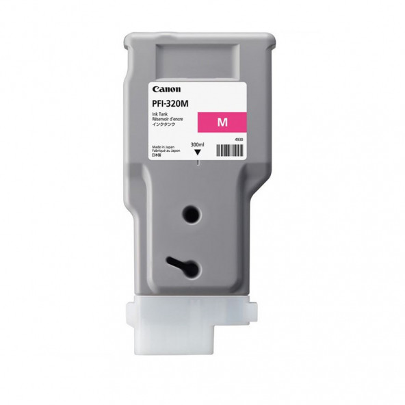 PlotterSarf Canon PFI-320 M (Magenta) Kırmızı Plotter Orijinal Mürekkep Kartuş 300 ml. (2892C001) - Resim 2