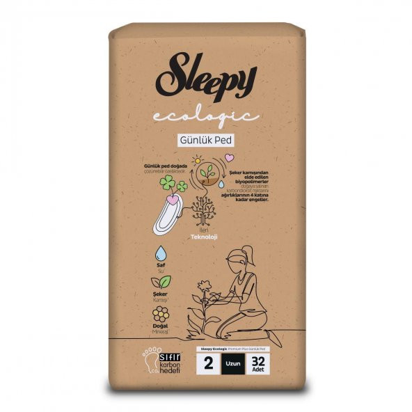 Sleepy Günlük Ped Ecologic Super Uzun 32Li