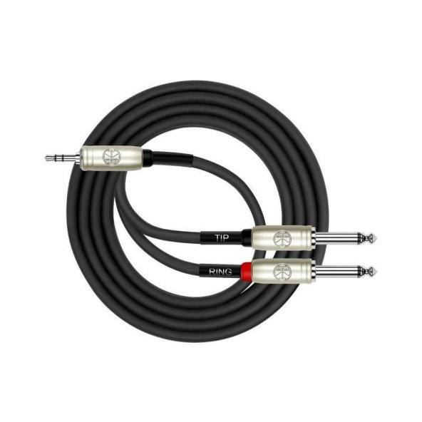 Kirlin Cable Y-362PRL Serisi 2MT 3.5 mm. Stereo (Erkek) - 2x6.35 mm. Mono (Erkek)