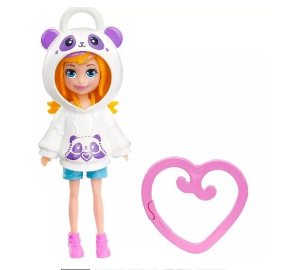 Polly Pocket Kapüşonlu Bebek -Panda HKV98 HKW00 Lisanslı Ürün ürün görseli 1