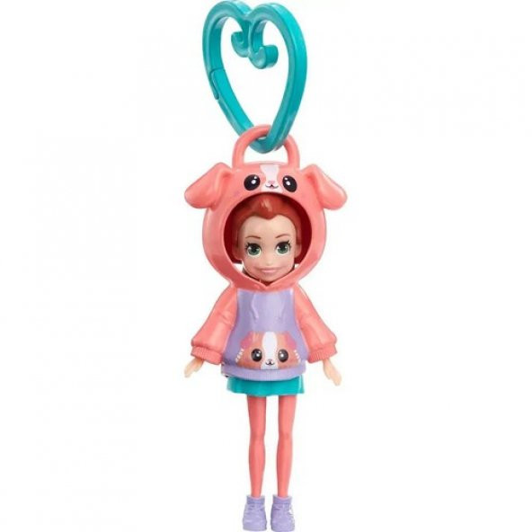 Polly Pocket Kapüşonlu Bebek -Köpek HKV98 HKW01 Lisanslı  Ürün - 2