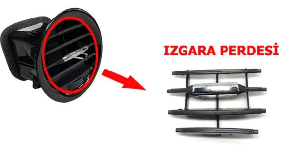 Opel Corsa D Kalorifer Havalandırma Muzulu Izgara Perdesi Nikelajlı