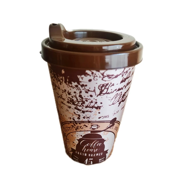 2 Adet Plastik Kahve Bardağı Coffee Cup - 6