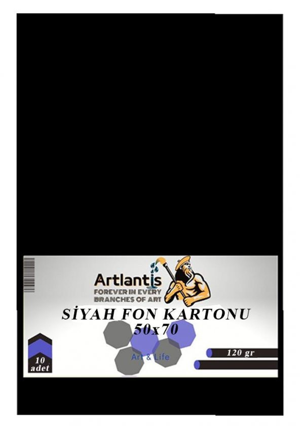 Siyah Fon Kartonu 50x70 cm 120 Gr 10 Adet 50*70 Fon Kartonu Hamurundan Boyama Orjinal Tam Siyah Renk
