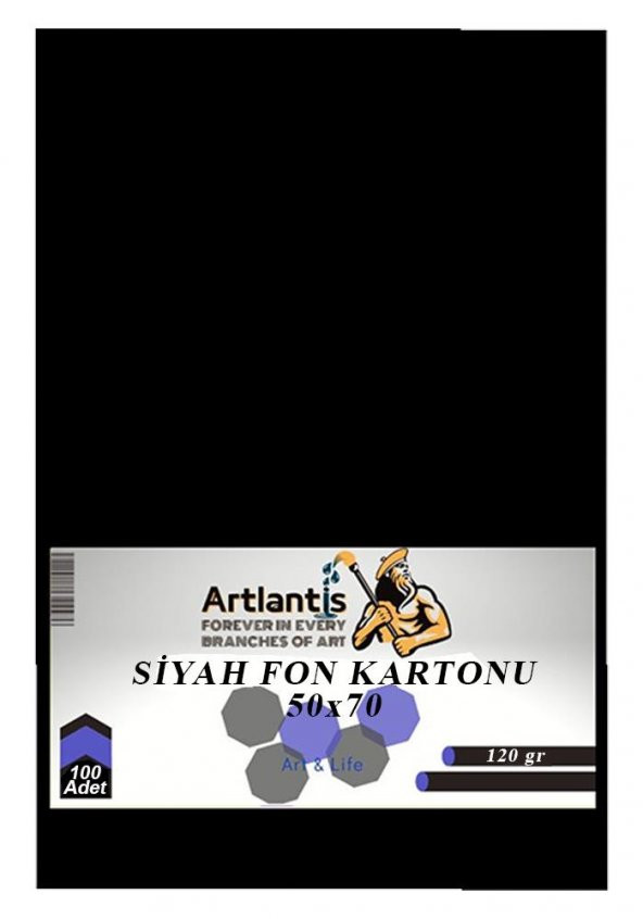 Siyah Fon Kartonu 50x70 cm 120 Gr 100 Adet 50*70 Fon Kartonu Hamurundan Boyama Orjinal Tam Siyah Renk