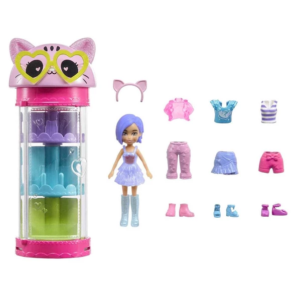 Polly Pocket Stil Döndürücü Moda Dolabı HKW04 HKW07 Lisanslı Ürün - 2