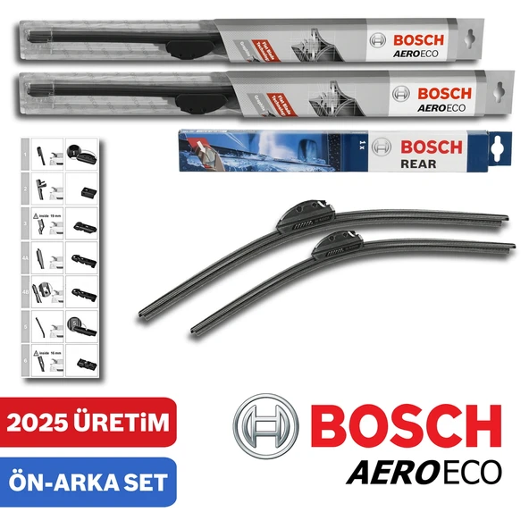 VW Golf 5 Ön Arka Silecek 2006-2009 Bosch Aeroeco-Rear A330H